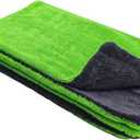YeewayVeh 28" x 36" Car Drying Towel Extra Large, 1400 GSM Double Sided High Absorbent Car Wash Drying Towels, No Scratches or Streaks, Quick Dry Microfiber Towels for Cars Truck SUV, Green