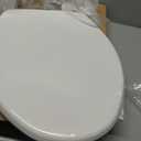 Mayfair Caswell Modern Slow Close Toilet Seat, Durable Plastic, Elongated, White