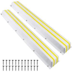 36/48/58/72Inch Dock Bumpers Marine with Reflective Strips,Heavy Duty Boat Docking Edge Fenders Protection forPiling,Horizontal Deck,Marine Dock,Vertical Poles,Pier