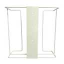 1 Each | Disposable Glove or Tissue Box Holder, TRIPLE (3-Box) Glove Rack, Wall Mounted Universal Box Holder, for Larger Sized Boxes, White - 1 Glove Rack