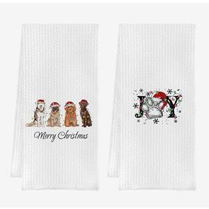 IWXYI Christmas Kitchen Towels,Christmas Hand Towels,Merry Christmas Dog Waffle Weave Kitchen Dish Towels,Christmas Dog Tea Towels Dish Towels For Kitchen Bathroom,Gifts For Dog Lovers(16×24 set of 10) IWXYI Christmas Kitchen Towels,Christmas Hand Towels,Merry Christmas Dog Waffle Weave Kitchen Dish Towels,Christmas Dog Tea Towels Dish Towels For Kitchen Bathroom,Gifts For Dog Lovers(16×24 set of 10)