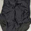 Daci Womens Black One Piece Swimsuit Tummy Control Moderate Coverage Bathing Suit 2025 Bandeau Strapless Swimwear M