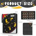 Trading Card Binder 9 Pocket,Card Binder 900 Pockets,Card Book Holder Cards with 50 Removable Sleeves,3-Ring Zip Design MTG/TCG/Sport Collectible Trading Card Albums Gifts for Boys and Girls (Black)