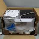 GE Countertop Microwave Oven, Compact 0.9 Cubic Ft., 900-watt Capacity, 7 Auto Cooking Settings, Child-Lock Technology, Kitchen Essentials for The Countertop, Dorm Room or Apartment, Stainless Steel