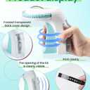 Label KINGDOM Embossing Labeler, Omega S Green Old School Embossed Label Maker with 10pk Embossing Label Tape, Portable Handheld Vintage Label Printer for Home Use