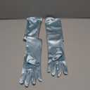 Leg Avenue Women's Extra Long Satin Gloves (Light Blue)