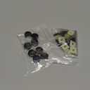 BGGTMO Black License Plate Screws- Stainless Steel Plate Mounting Hardware for Car Tag Frame, Anti-Theft Security Self-Tapping Screws Fit Front Bumper, with Matte Black Caps, Insert Fasteners