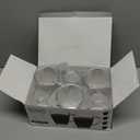 Epar Bundle: Clear Glass Coffee Mugs Set of 6 - Glass Mugs for Hot Beverages - Durable Clear Coffee Cups - Tempered Glass Coffee Cup