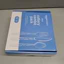 Amazon Basics Disposable Clear Assorted Cutlery Set, Premium Quality, 192 Count, Large Combo Pack Forks, Spoon and Knives