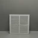 14"W x 14"H [Duct Opening Size] Steel Return Air Grille, Air Return Vent Cover for Ceiling and Sidewall - HVAC Air Vent Covers - [Outer Dimensions: 15.75"W x 15.75"H]