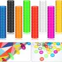 160 Pieces Expansion Discs 1 Inches Plastic Book Discbound Binding Discs Multicolor Binding Ring for Notebooks and Planners