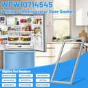 Upgraded WPW10714545 Freezer Door Gasket Compatible with Whirlpool Maytag Kitchenaid Freezer Door Gasket W10164045 W10443322 Refrigerator Door Gasket Fridge Freezer Seal WRX735SDBM00 Freezer Gasket