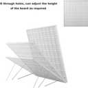 13Crochet Blocking Board with 20 Pegs/Pins Granny Square Blocking Boards for Crochet Projects,Plastic Waterproof Crochet Peg Blocking Board Gift for Crocheters and Beginners (Large-13 X13inche)