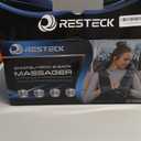 RESTECK Massagers for Neck and Back with Heat - Deep Tissue 3D Kneading Pillow, Electric Shiatsu Shoulder Massage, Foot, Legs, Body - Relieve Muscle Pain - Office, Home & Car (Black/Grey)