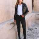 GRAPENT Skinny Jeans for Women High Waist Stretchy Classic High Rise Slimming Jeggings Denim Trousers Pants (Black, L)