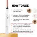 2 x Heated Eyelash Curlers-Electric Eyelash Curler for Makeup Tools USB Rechargeable,Fast Heat up Within 10s - 24 Hours Long Lasting baise2