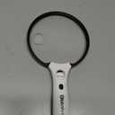 Large Magnifying Glass with Light, Magnifier 10X 20X 45X Handheld Illuminated Lighted Magnifier with 3 LED Lights 1UV Light Storage Bag Clean Cloth for Seniors Reading Inspection (Black)