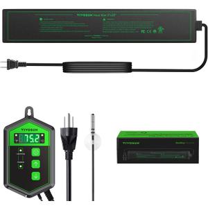 VIVOSUN 3" x 20" Seedling Heat Mat and Digital Thermostat Combo Set, UL & MET-Certified Heating Pad for Hydroponic, Kombucha Tea, Brewing, Fermentation & Plant Germination