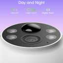 ANRAN 2K Solar Security Camera Wireless Outdoor, 360 Pan/Tilt Color Night Vision, PIR Human Detection, 2-Way Audio, Weatherproof, Compatible with Alexa, 2.4GHz WiFi Only