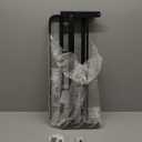 VOLDRA Towel Racks for Bathroom, 24-Inch Towel Shelf with Towel Bar Foldable Towel Holder with 7 Hooks Towel Storage Organizer for Bathroom & Lavatory Wall Mounted(Matte Black)