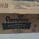 Pampers Swaddlers Diapers, Size 4 (15-34 lbs), 150 Count, Absorbent, Keeps Baby Dry and Comfortable, Skin Safe Disposable Baby Diaper