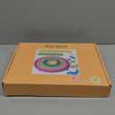 READAEER Knitting Loom Kit with Pompom Maker, Round Knitting Loom for Hat, Rectangular for Blanket Scarf Shawl, Knitting Loom Kit for Beginner