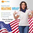 SunnyBay Microwave Heating Pad, Microwavable Heated Neck and Shoulder Wrap with Wide Neck Coverage, Hands-Free Moist Aromatherapy Hot Pack with Lavender, 26x7 Inches, 2.5 lbs, Navy Blue