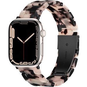 Resin Band Compatible for Apple Watch Bands for Women 40mm 41mm 42mm 38mm 44mm 45mm 46mm 49mm, Lightweight Dressy Bracelet for iWatch Bands Series 11 SE 10 9 8 7 6 5 4 3 2 1 Ultra