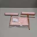 3 Tier Bracelet Holder Display - Detachable T Bar Pink Velvet Bracelet Holder, Jewelry Holder Organizer for Bracelet, Necklace, Earrings, Rings