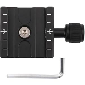 Aluminium 50mm Quick Release Plate QR Clamp Fits Arca-Swiss Standard for Tr Ballhead - (Color Name: Black), PCS 90