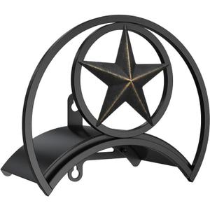 GOFORWILD Garden Hose Holder, Decorative Hose Butler Sturdy Water Hose Rack, Durable Wall Hose Hanger, Holds 125-Feet of 5/8-Inch Hose, Hose Reel, Made of Gauge Steel (9.8)