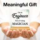 2 x Engineer Gifts for Men Women, Funny Gifts for Engineers, Mechanical Engineering Gifts, I'm an Engineer Acrylic Desk Plaque Sign Engineer Office Decoration