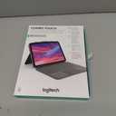 Logitech Combo Touch, Detachable iPad Keyboard Case (10th gen and A16) with Large Precision Trackpad, Full-Size Backlit Keyboard, and Smart Connector Technology - Oxford Gray