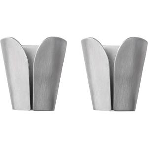 KES Kitchen Towel Hooks Self Adhesive Dish Towel Holder Hand Towel Hook Hanger Rustproof Stainless Steel Brushed Finish 2 Pack, AH7201-2-P2