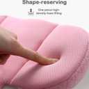 Infant Car Seat Insert Adjustable Head Support for Preemie Newborn Toddler, Reversible Baby Head Body Support Cushion for Carseats and Strollers Side Impact Protection - Pink