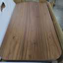 LITTLE TREE 47.2" Coffee Table, 2-Tier Coffee Table with Storage, Safe Rounded Corners, Square Modern Farmhouse Table for Living Room, Bedroom, Kids Room, 47.24" W x 23.62" D, Brown