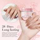 2 x AZUREBEAUTY Glitter Pink Nail Dip Powder Colors 28g/1oz Dipping Powder 2X Shining French Art Starter Manicure Beginner DIY Salon Home Gift Long Lasting Dip Nail Powder