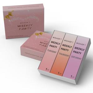 Women's Panties Breathable Ultra Thin Mid Rise Full Coverage Hipster Gift for Her (L, Pack of 3, Orange, Purple, and Pink)