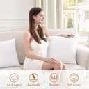 puredown 12x20 Pillow Inserts, Pack of 1, Fluffy Soft Lumbar Pillows Filled with Plump Stuffer, Rectangle Decorative Pillows for Couch, Sofa, Bed and Home Decor