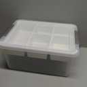 Citylife 17 QT Plastic Storage Box with Removable Tray Craft Organizers and Storage Clear Storage Container for Organizing Bead, Tool, Sewing, Playdoh