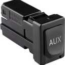 86190-02010 Aux Jack Port fit Tacoma Corolla Tundra Aux Port Auxiliary Input Jack Stereo Adapter Assembly, 86190 02010