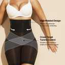 PAUKEE Tummy Control Shapewear Shorts for Women Butt Lifting Body Shaper Shorts High Waisted Seamless Girdles Under Dress,XL