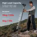 SmallRig 166.5cm / 65.6" Carbon Fiber Monopod for Camera, Compact Camera Monopod with One-Touch Height Adjustment, Max. 5kg Playload Ball Head, Storage Size of 68cm / 26.8", Weighs 1.72kg / 3.8lb