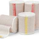 3 x Elastic Bandage Wrap  4 Pack Premium Elastic Bandages with Closure | 2 Rolls of Each Size (2 Inch x 4.6 Meter & 3 Inch x 4.6 Meter), Compression Bandage for Wrist & Foot Sprains