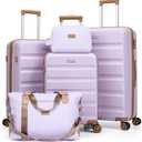 Luggage Sets 5 Piece, Suitcases with Wheels,ABS Hard Case Luggage with TSA Lock Spinner Wheels,Carry On Luggage Set (20/24/28 Inch), 5PCS