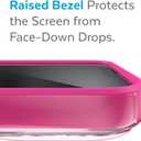 Speck MagSafe Case for iPhone 13 Pro - Drop & Camera Protection, Clear Phone Case, Wireless Charging Compatible - Pink Tint/Neon Berry