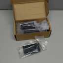 Edge Black Finger Pull for cabinets Kitchen Concealed Drawer pulls Aluminum Flat Hidden Back Mount Door Handle for Home 10 Pack Modern 3.15" Overall Length Easy Installation