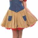fun shack Cowgirl Costume For Women Halloween, Cow Girl Costumes Women, Cowgirl Costume Adult, Cowgirl Women Costume (Small, Brown)