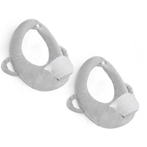 2 Pack Baby Pillow, Breastfeeding Pillow, Nursing Cushion for Bottle Feeding Comfort, Arm & Wrist Relief Pillow for Infant Care, Gray