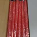 12 Pack-10 Inch White Unscented Dripless Taper Candles Long Burning -Smokeless Candle for Dinner Table, Advent, Christmas, Thanksgiving, Vigil, Wedding,( Red)